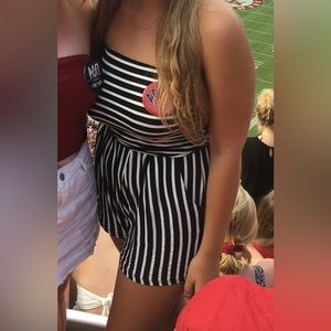 stripped romper